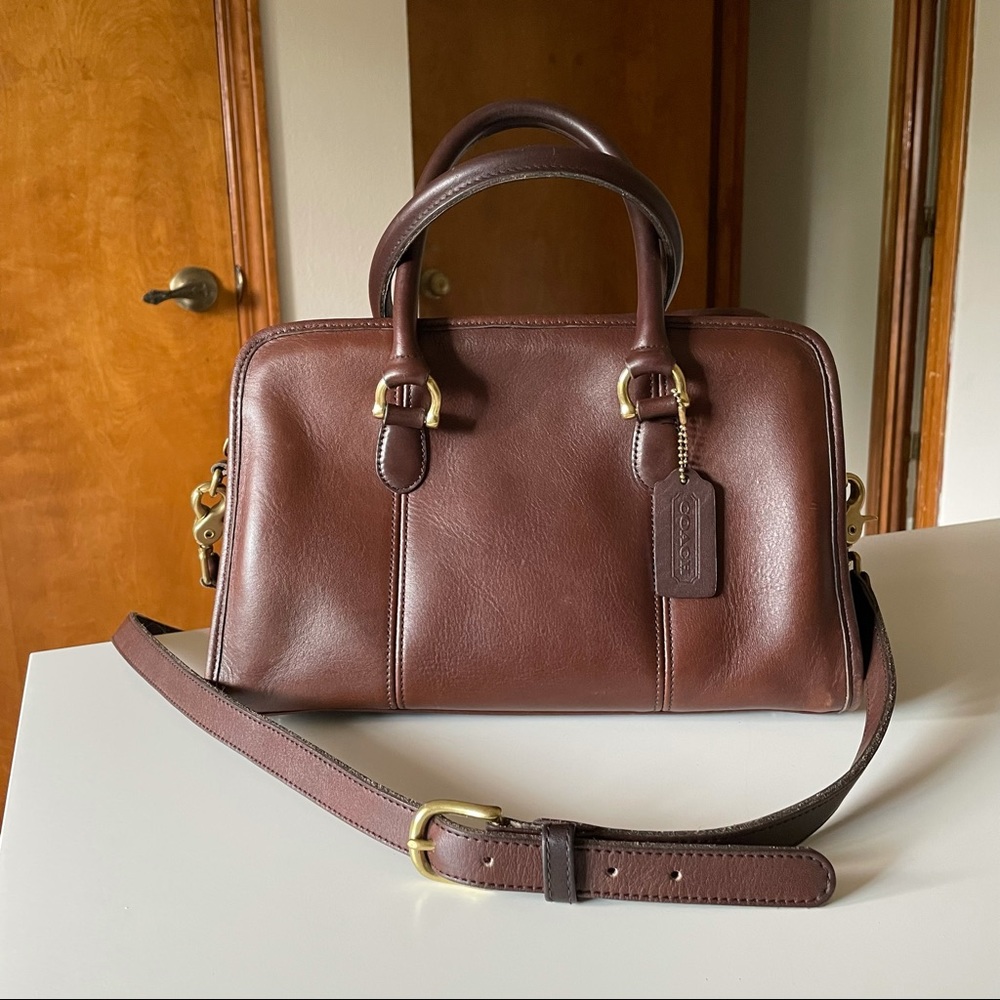 Vintage Coach Beaumont Satchel 9871 Mahogany